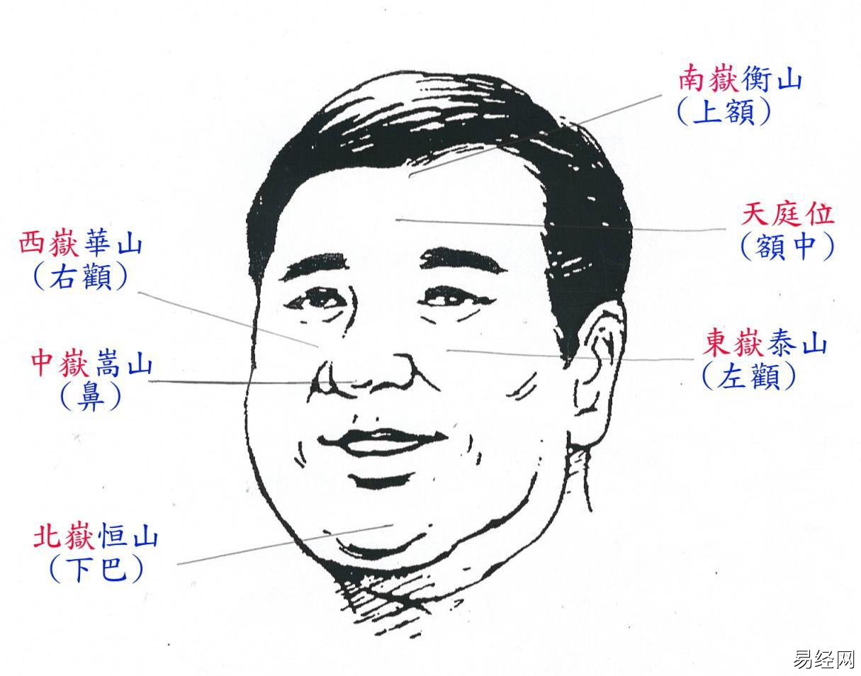 面相中的五岳四渎指的是什么？