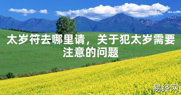 【2024太岁知识】太岁符去哪里请，关于犯太岁需要注意的问题,最新太岁