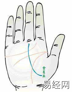 手相算命图解事业业线事业线偏斜的男人(组图)