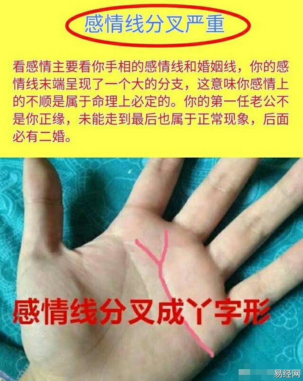 手相图解感情线复杂纹多的人有哪些影响？