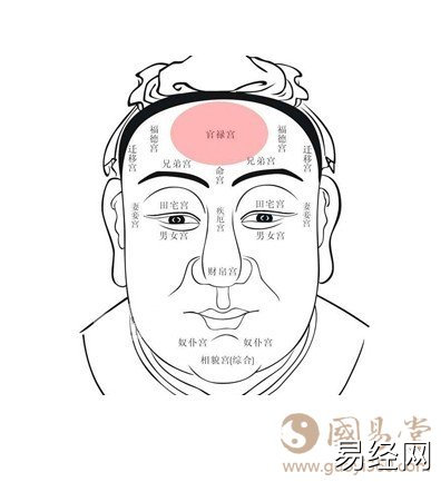 额头看相图解