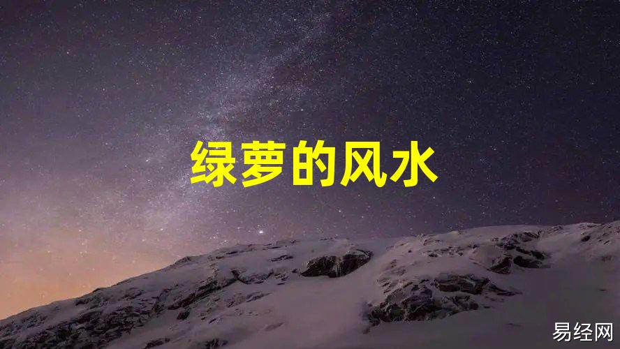 绿萝的风水