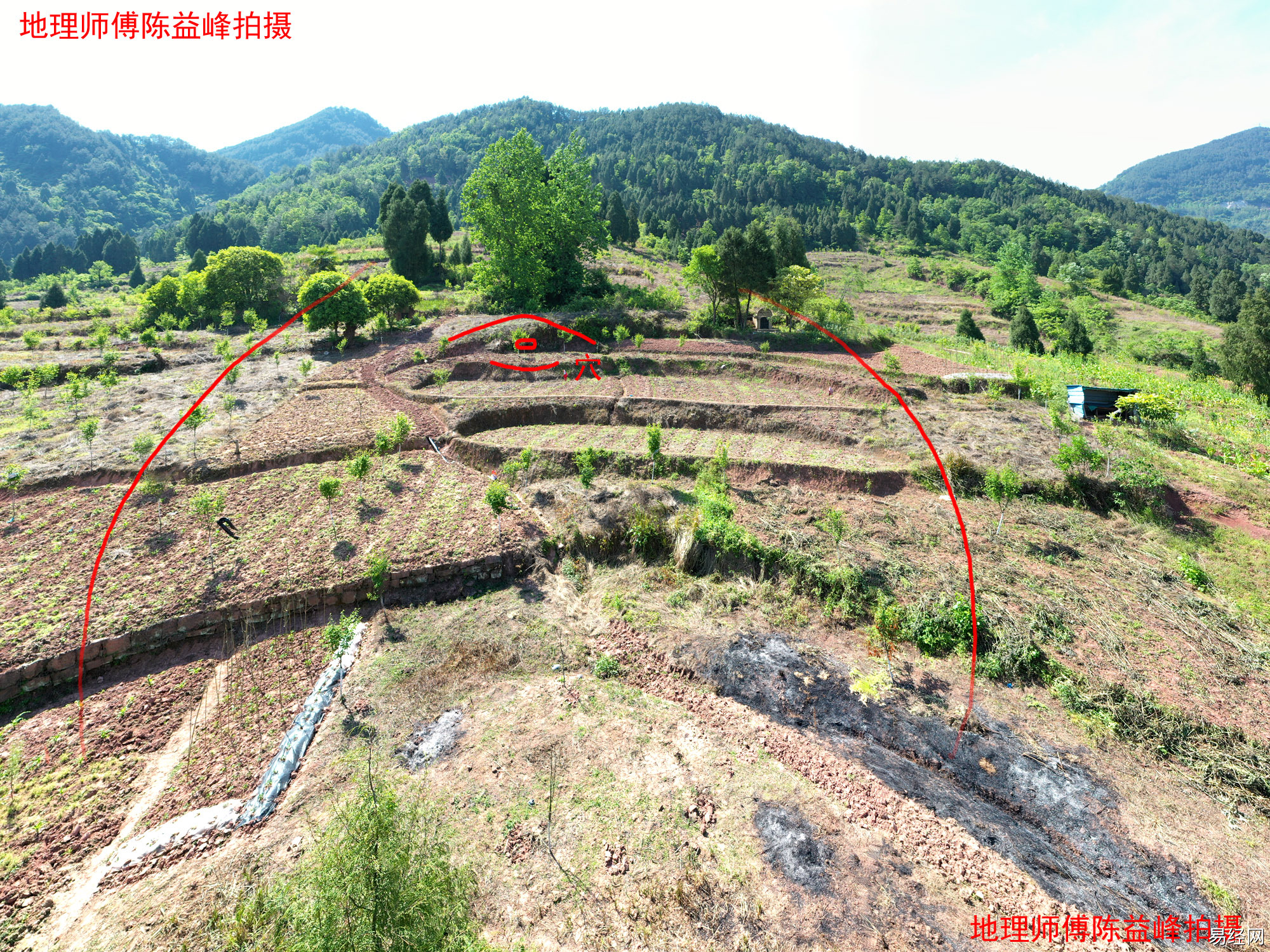 风水中，背后靠山，较高，如扶手；中央是“居宅”