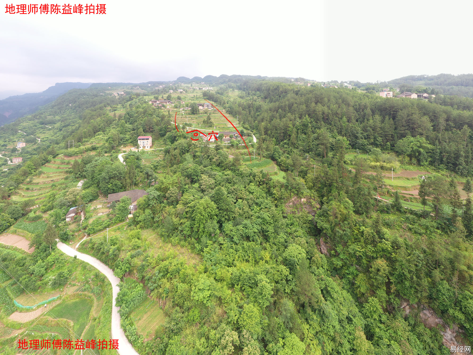 阴宅大玄空风水 聂荣臻元帅天祖“壁上挂灯”