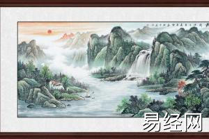 客厅国画大幅山水画(适合挂在客厅的山水画) - 天华易学