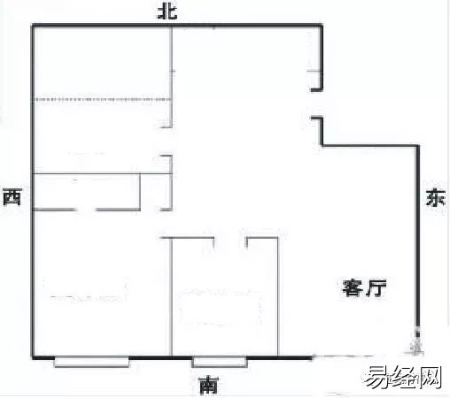 房屋缺角户型平面图九宫格分房图