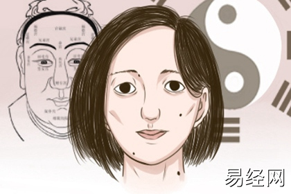 【相术】女人面相痣相大全 下巴有痣居无定所,易经网最新推荐相术2025