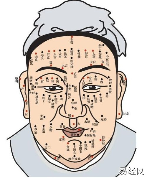 男人面部痣相最准图左右 男人面部痣相最准图左右脸