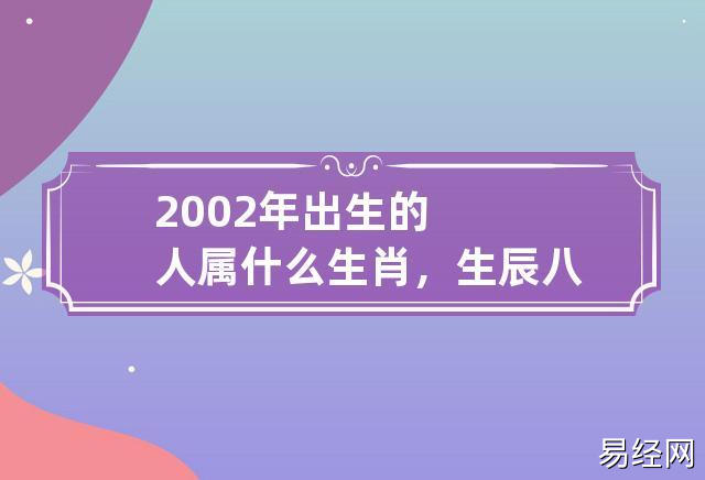 2002年出生的人属什么生肖,生辰八字好不好