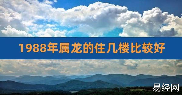 1988年属龙的住几楼比较好,88年属龙人最穷不过36岁