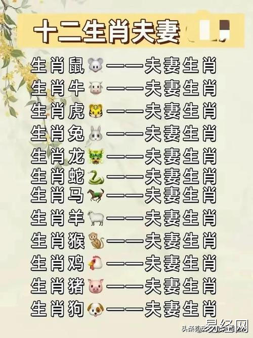 搜索夫妻最佳配对12属相婚配表属相婚配最佳配对