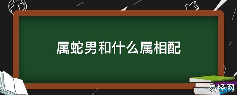 属蛇男和什么属相配