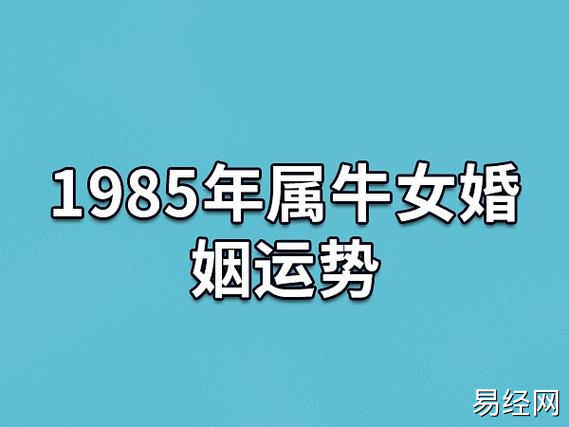 生肖牛的女生85年出生的婚姻运势不太好,她们的性格过于强势,总是喜欢