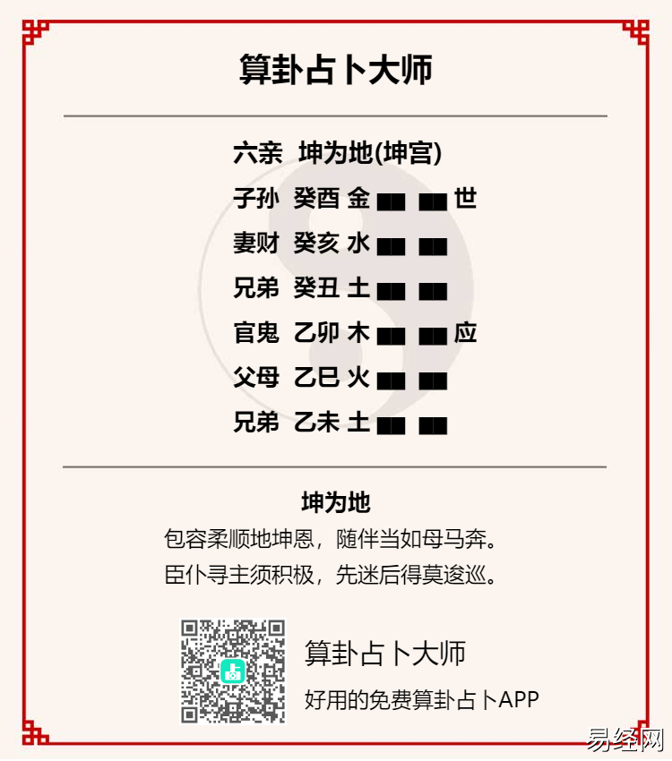 坤为地卦详解男女关系,坤卦占男女感情结果走向?插图 坤为地卦详解男女关系,坤卦占男女感情结果走向?插图