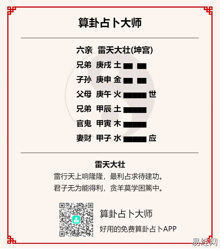 雷天大壮卦测对方喜欢我吗?大壮卦测感情一定会分手吗?插图 雷天大壮卦测对方喜欢我吗?大壮卦测感情一定会分手吗?插图