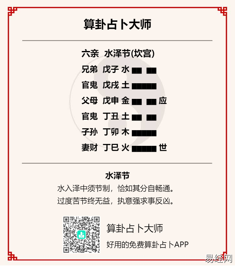 节卦占考试是否顺利,能过吗?水泽节卦占学业考试详解插图 节卦占考试是否顺利,能过吗?水泽节卦占学业考试详解插图
