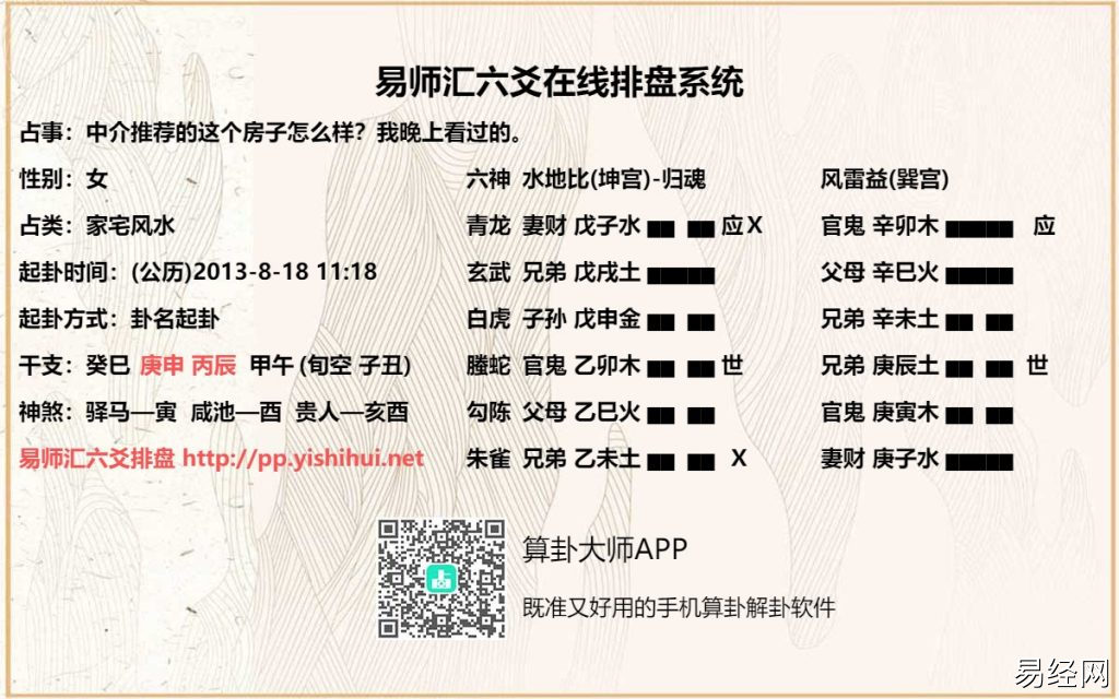 周易六爻预测买房能不能成功?六爻测房子适不适合自己?插图1 周易六爻预测买房能不能成功?六爻测房子适不适合自己?插图1
