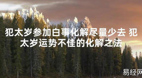 【太岁知识】犯太岁参加白事化解尽量少去 犯太岁运势不佳的化解之法,最新太岁