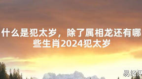 2024最新什么是犯太岁，除了属相龙还有哪些生肖2024犯太岁【化解太岁】