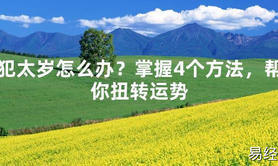 【2024太岁知识】犯太岁怎么办？掌握4个方法，帮你扭转运势,最新太岁