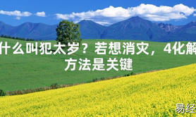 【太岁】什么叫犯太岁？若想消灾，4化解方法是关键最新