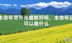 【太岁】本命年带开光貔貅好吗，本命年还可以戴什么最新