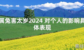 【化解太岁】属兔害太岁2024 对个人的影响具体表现，最新