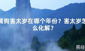 【2024太岁知识】属狗害太岁在哪个年份？害太岁怎么化解？,最新太岁