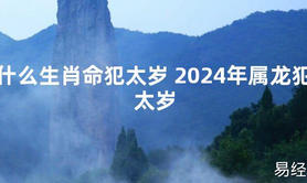 2024最新什么生肖命犯太岁 2024年属龙犯太岁【化解太岁】