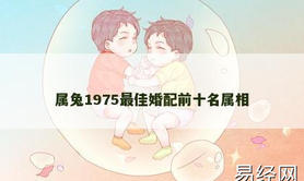 【属兔】属兔1975最佳婚配前十名属相,2024生肖兔