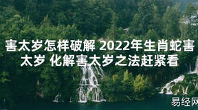 【太岁知识】害太岁怎样破解 2024年生肖蛇害太岁 化解害太岁之法赶紧看,最新太岁