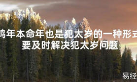 【太岁知识】鸡年本命年也是犯太岁的一种形式 要及时解决犯太岁问题,最新太岁