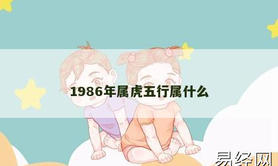 【属虎】1986年属虎五行属什么,2024生肖虎