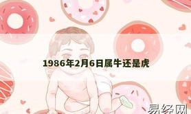 【属牛】1986年2月6日属牛还是虎,2024生肖牛