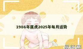 【属虎】1986年属虎2025年每月运势,2024生肖虎