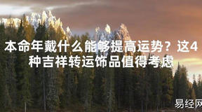 【2024太岁知识】本命年戴什么能够提高运势？这4种吉祥转运饰品值得考虑,最新太岁