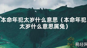 2024最新本命年犯太岁什么意思（本命年犯太岁什么意思属兔）【化解太岁】