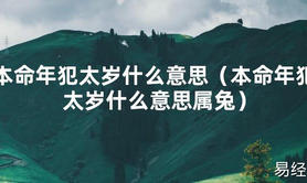 2024最新本命年犯太岁什么意思（本命年犯太岁什么意思属兔）【化解太岁】