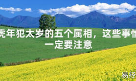 【太岁】虎年犯太岁的五个属相，这些事情一定要注意最新