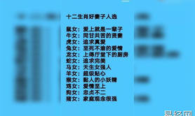 2024最新属相,12生肖居家好媳妇 十二生肖好老婆排名,易经网推荐属相