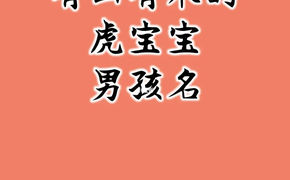 最新属猪,王姓男孩名字2023年属虎起名，你知道吗？,易经网推荐【属猪】