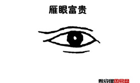 【面相眼睛】雁眼面相图解,易经网推荐面相